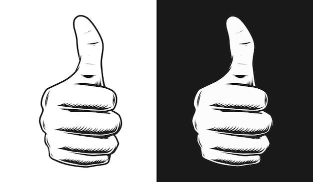 竖大拇指