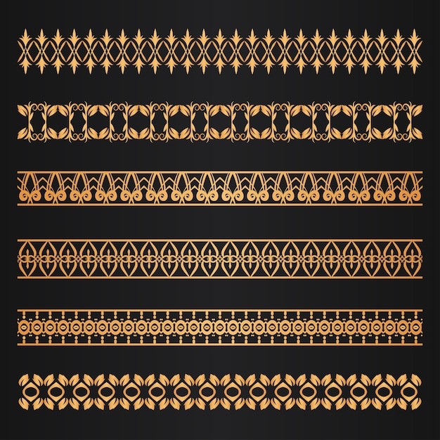 欧式金色边框花边