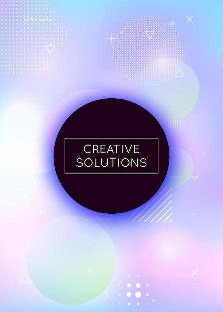 渐变全息抽象背景