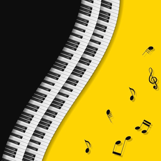 琴键钢琴背景