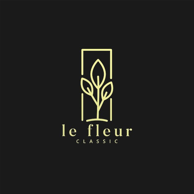 植物叶子树叶标志logo