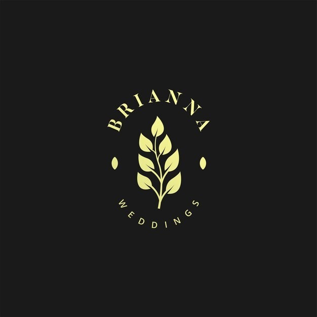 植物叶子树叶标志logo