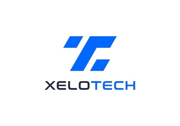 抽象现代科技字母t标志logo