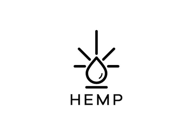 水滴光线标志logo