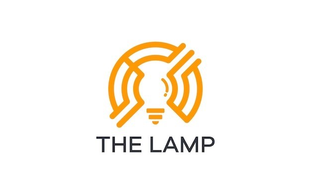 科技公司灯泡标志logo