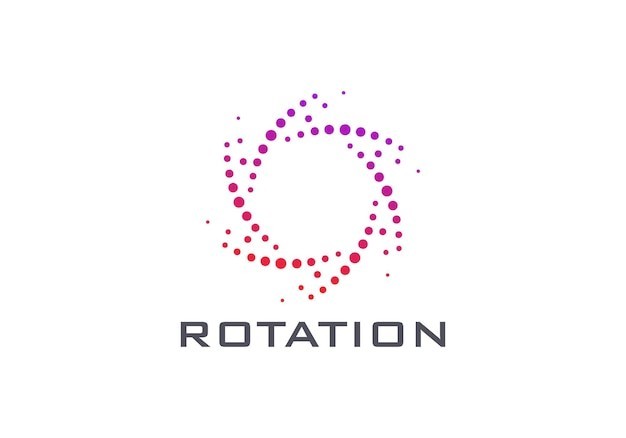 旋转汇聚标志logo