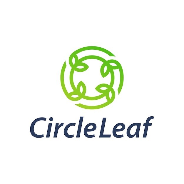 叶子圆圈标志logo