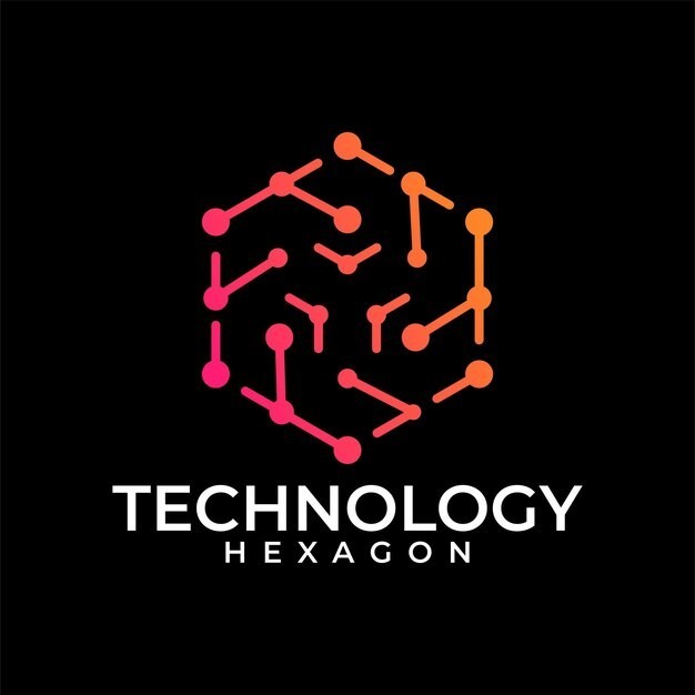 六边形科技标志logo