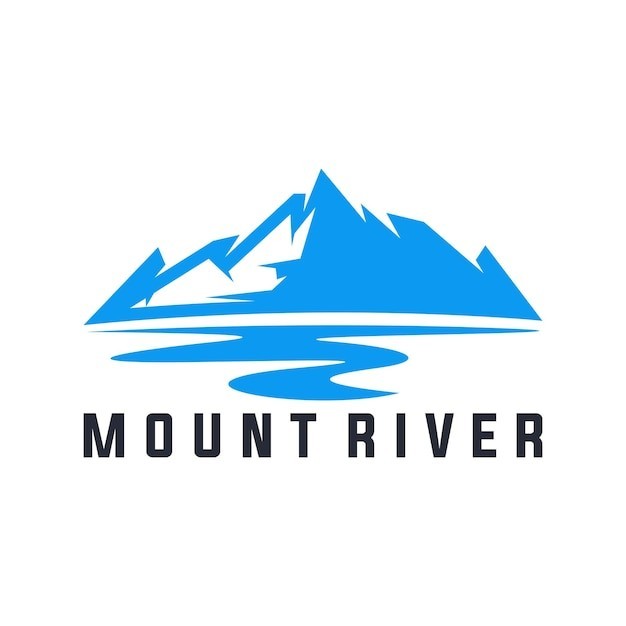 大山冰山户外登山旅游标志logo