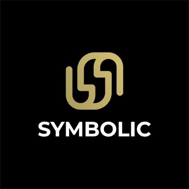 字母s抽象标志logo