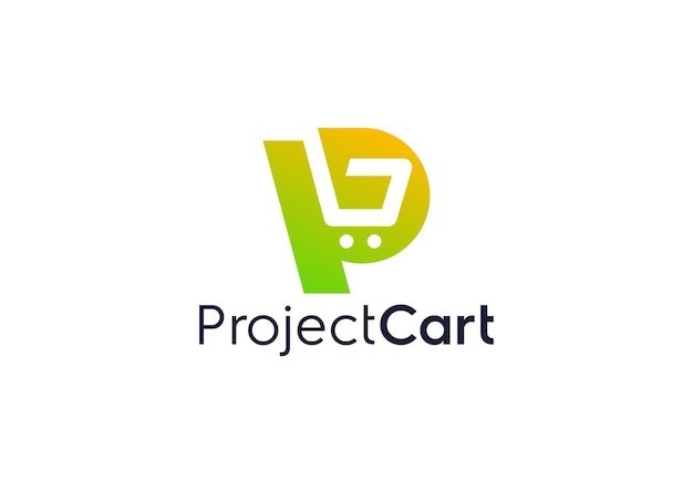 电子商务字母p标志logo