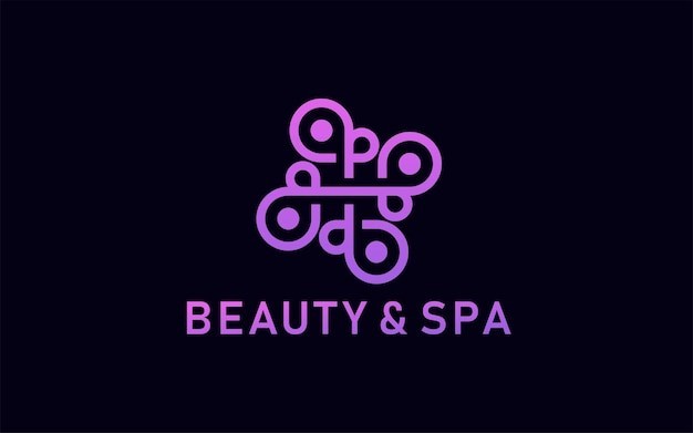 温泉度角养生spa美容标志logo