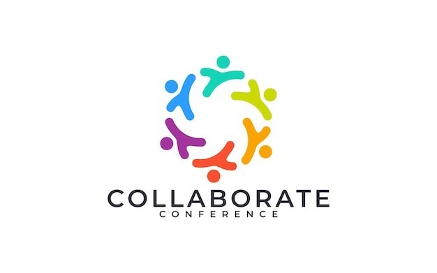 合作协作社区标志logo