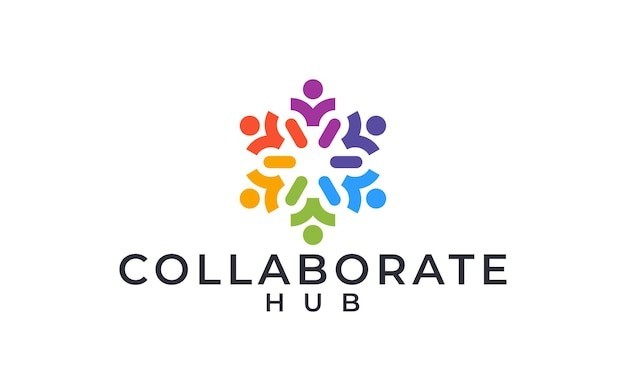 合作协作社区标志logo