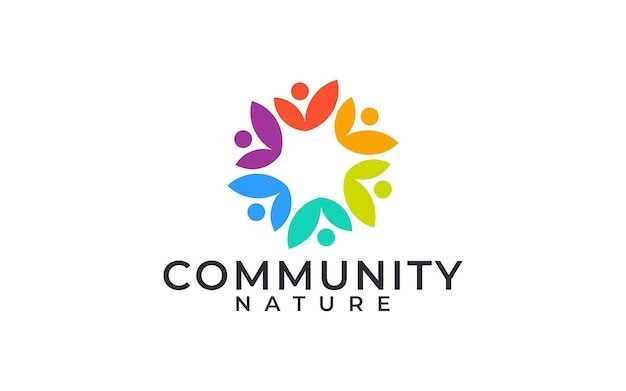 合作协作社区标志logo