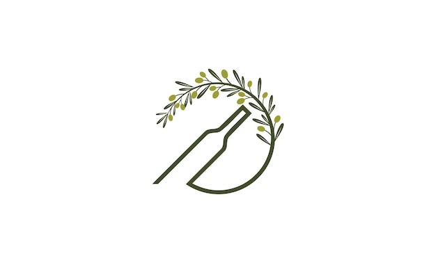 橄榄叶山橄榄油标志logo