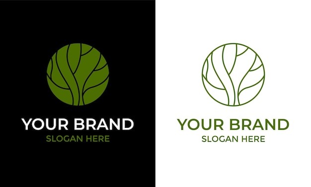 树绿叶树叶标志logo