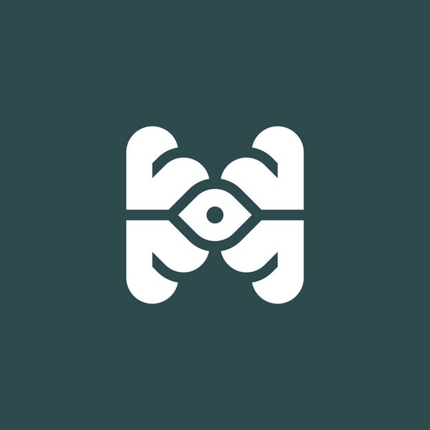 字母h眼睛标志logo