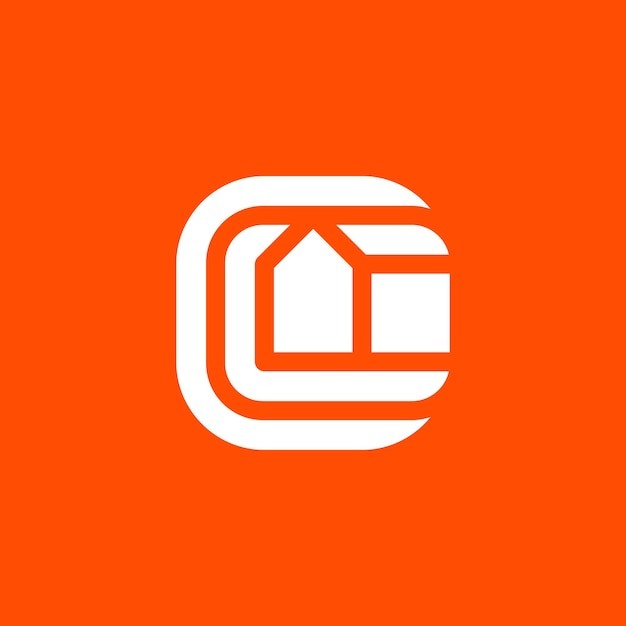 字母c房子房屋标志logo