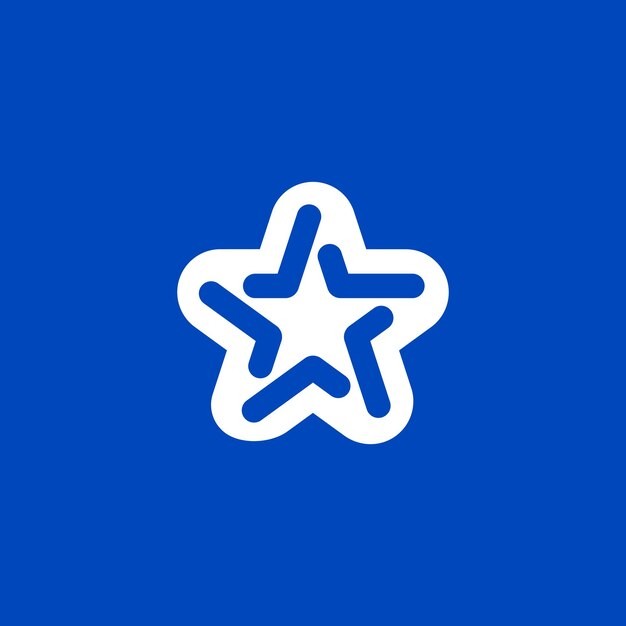 星星五角形标志logo