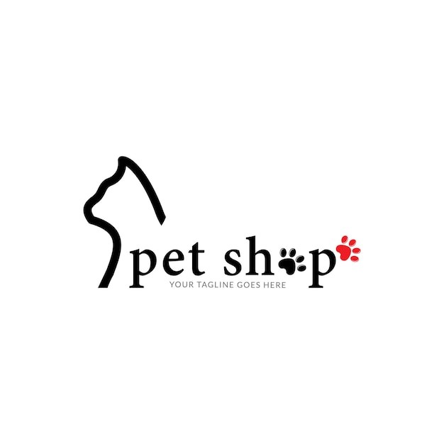 猫宠物动物医院宠物店标志logo