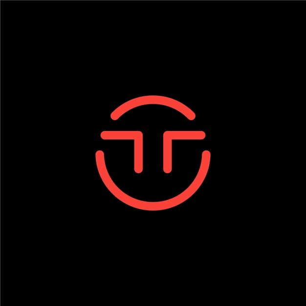 字母t笑脸标志logo