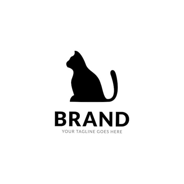 宠物医院宠物店动物猫标志logo