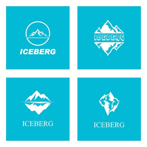 大山雪山户外登山旅游露营标志logo