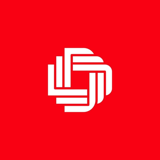字母d汇聚交汇标志logo