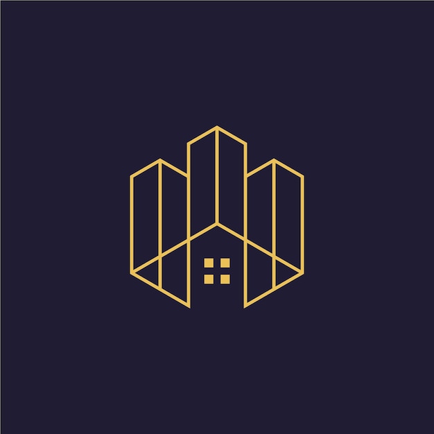 建筑房地产单线标志标志logo