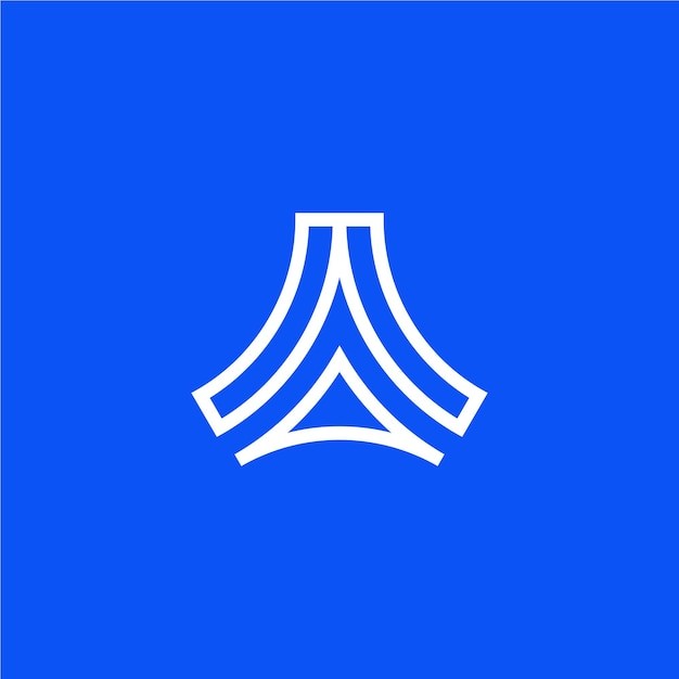 字母三角形标志logo