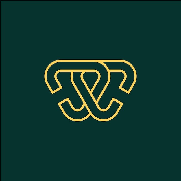 三角形交汇抽象标志logo