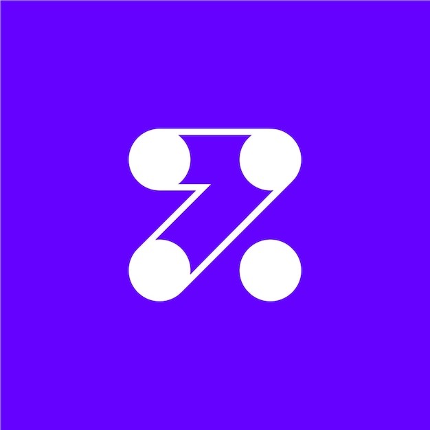 数字7圆点标志logo