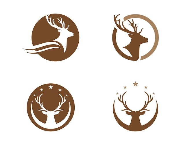 鹿头鹿角标志logo