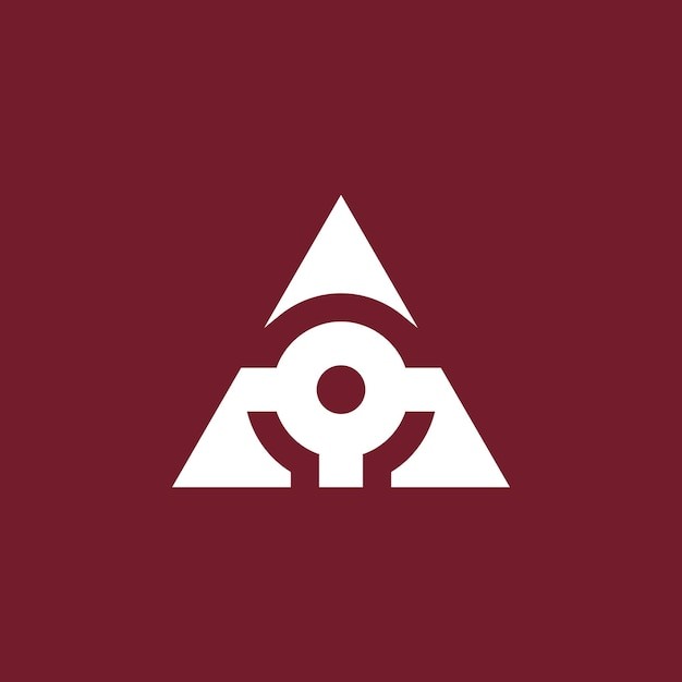 三角形抽象标志logo