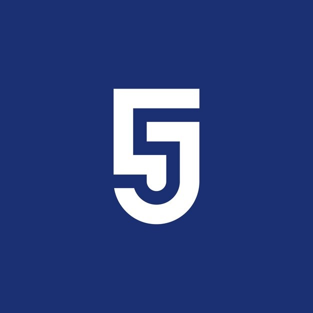数字5字母js字母sj标志logo