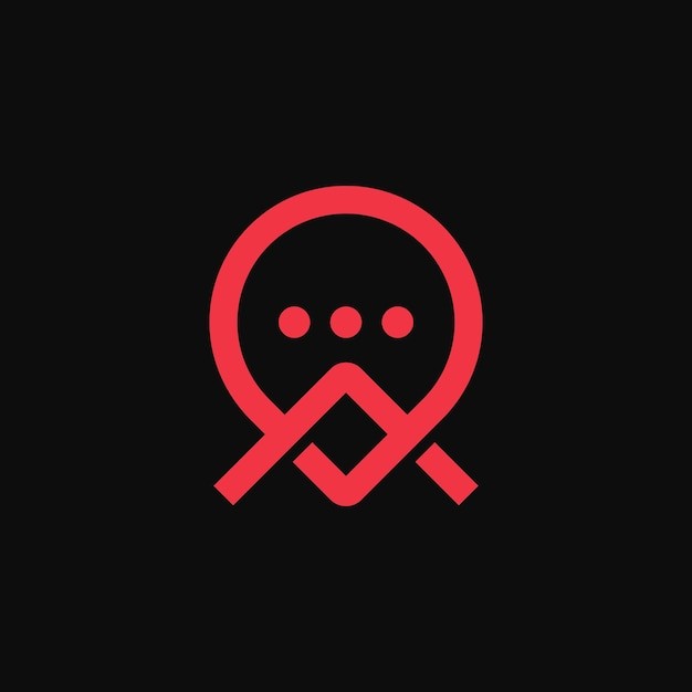 屋顶聊天位置标志logo