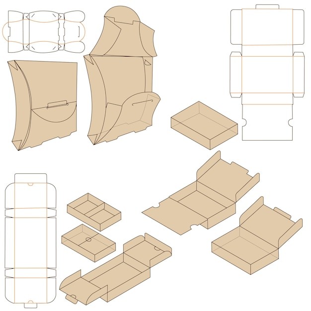 包装盒礼品盒刀版刀模