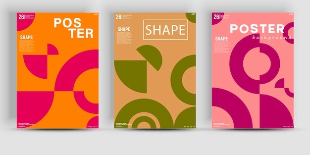 抽象图形海报模板