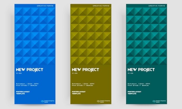 极简菱形晶格图案票据门票模板