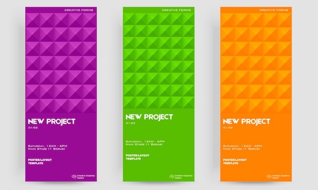 极简菱形晶格图案票据门票模板