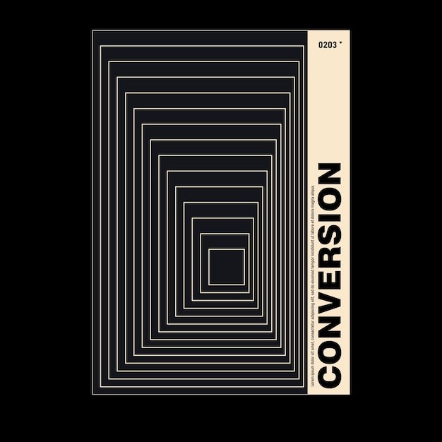 抽象图形瑞士海报设计模板