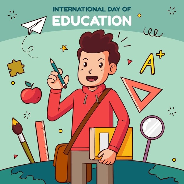 国际教育日插画