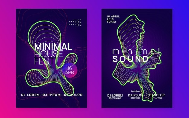 dj电子音乐酒吧海报单页模板