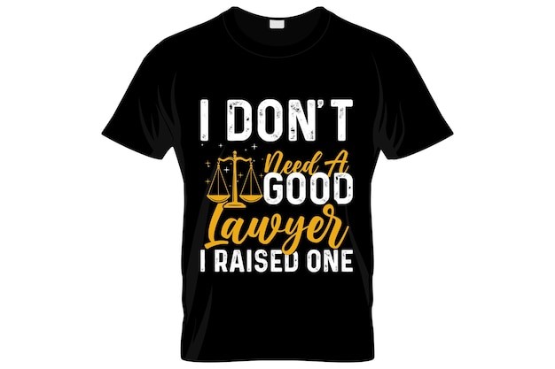 律师法律T恤印花图案插画模板