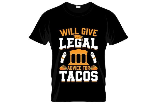 律师法律T恤印花图案插画模板