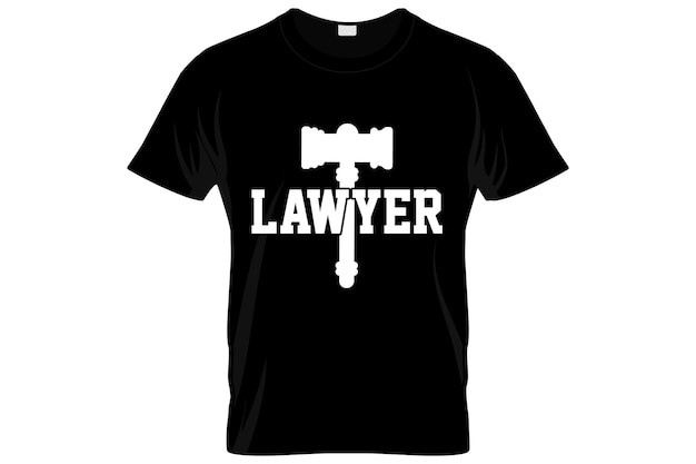 律师法律T恤印花图案插画模板