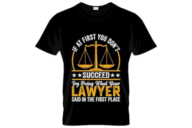 律师法律T恤印花图案插画模板