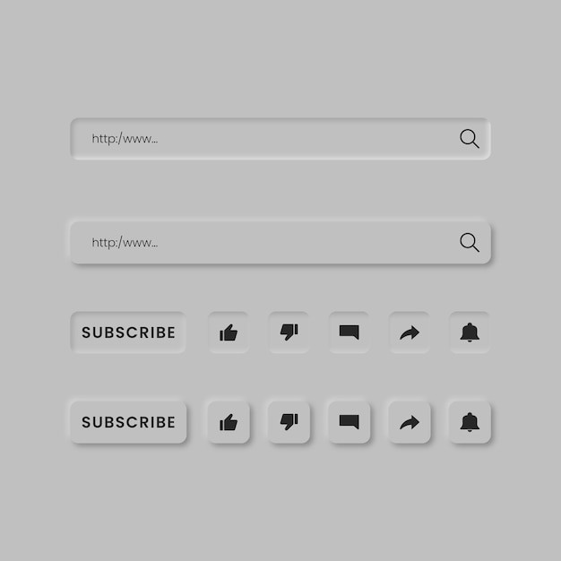 搜索栏点赞点踩评论转发提醒web界面ui