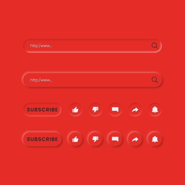 搜索栏点赞点踩评论转发提醒web界面ui
